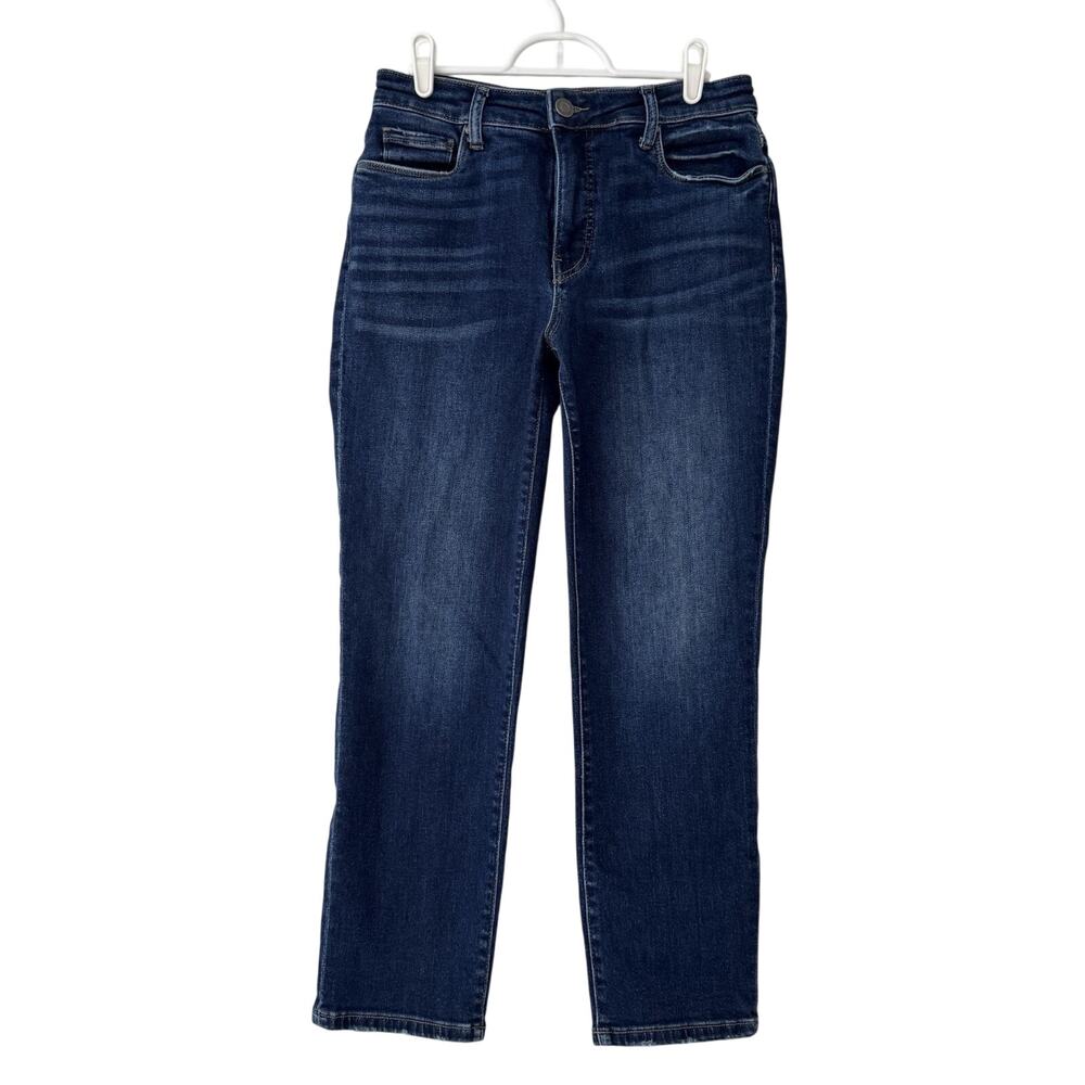 Classic Women's Dark Wash Straight Jeans - Blue